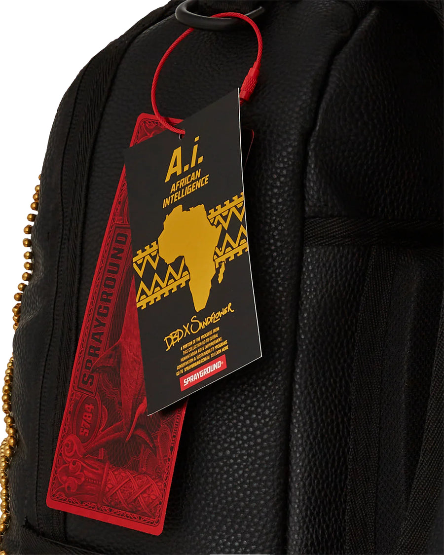 Sprayground  GOLD SEQUIN SNAKE BACKPACK