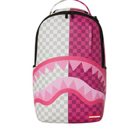 Pink&cream Check Backpack