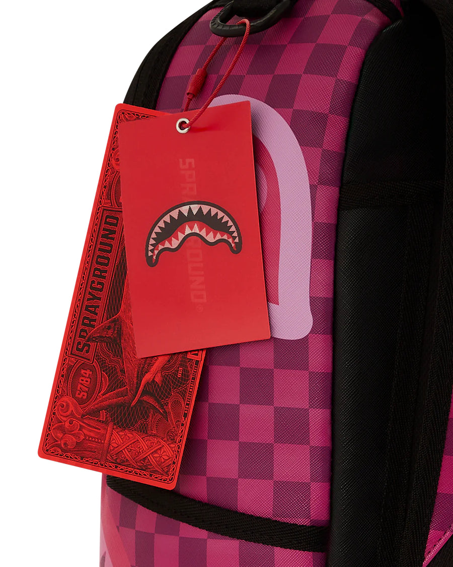 Zaino Sprayground PINK&CREAM CHECK BACKPACK 