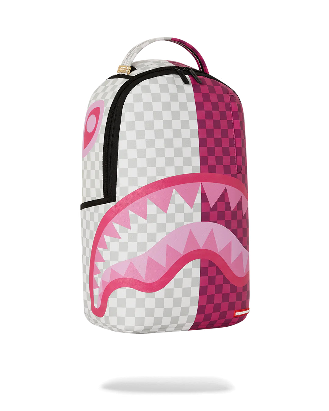 Pink&cream Check Backpack