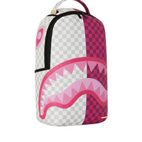 Pink&cream Check Backpack