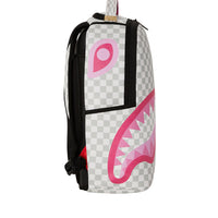 Pink&cream Check Backpack