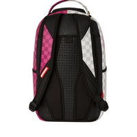 Pink&cream Check Backpack