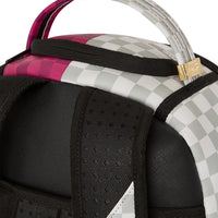 Pink&cream Check Backpack