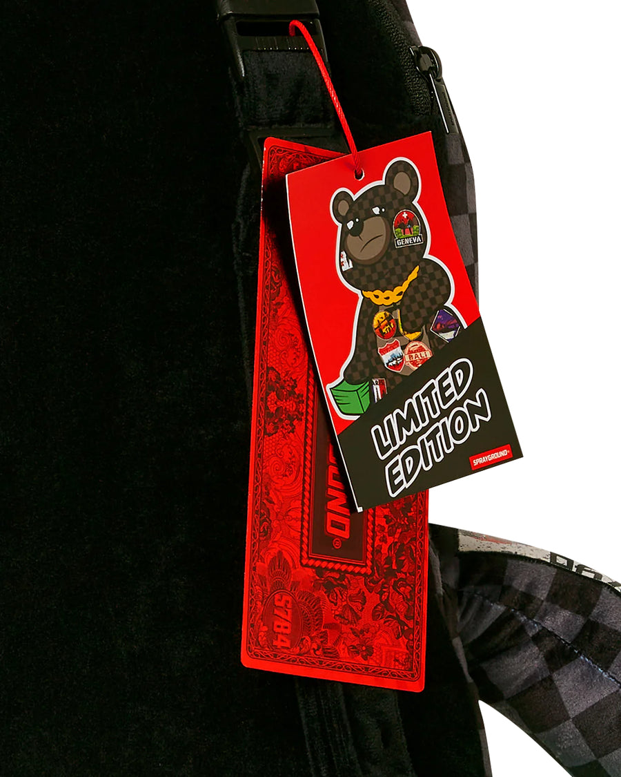 Sac à dos Sprayground GLOBAL MOGUL LOST TICKET MONEY BEAR 