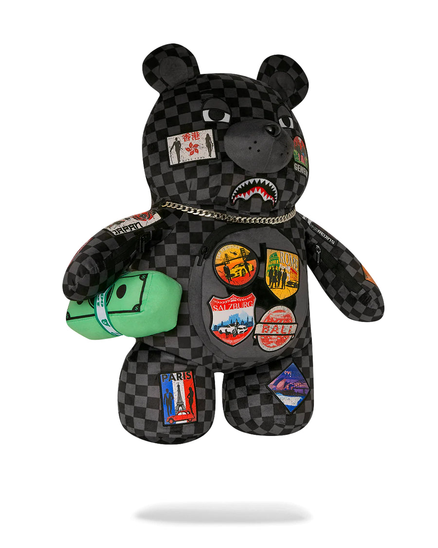 Sac à dos Sprayground GLOBAL MOGUL LOST TICKET MONEY BEAR 