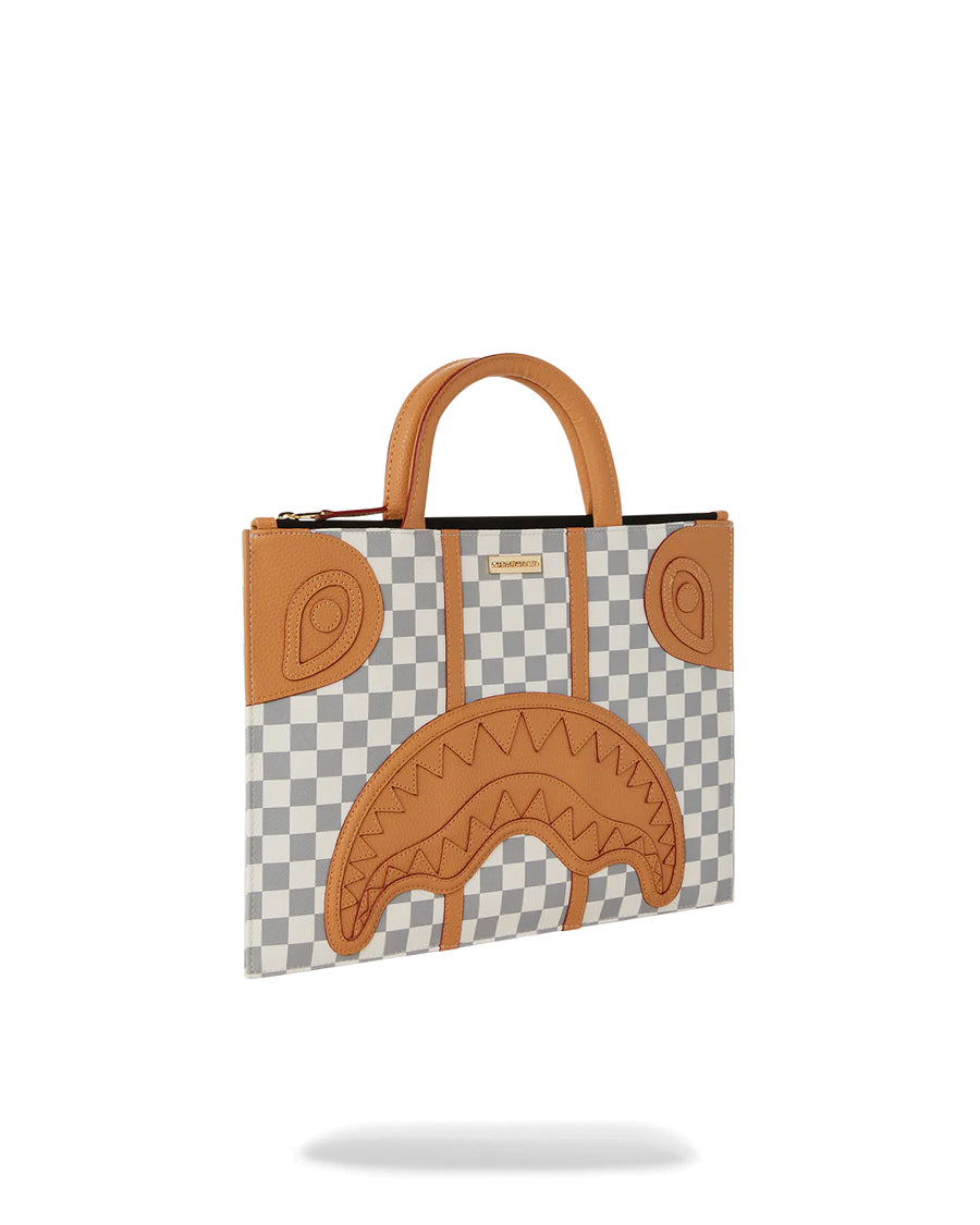 Sac Sprayground HENNY RACEWAY CREAM LAPTOP TABLET BAG 