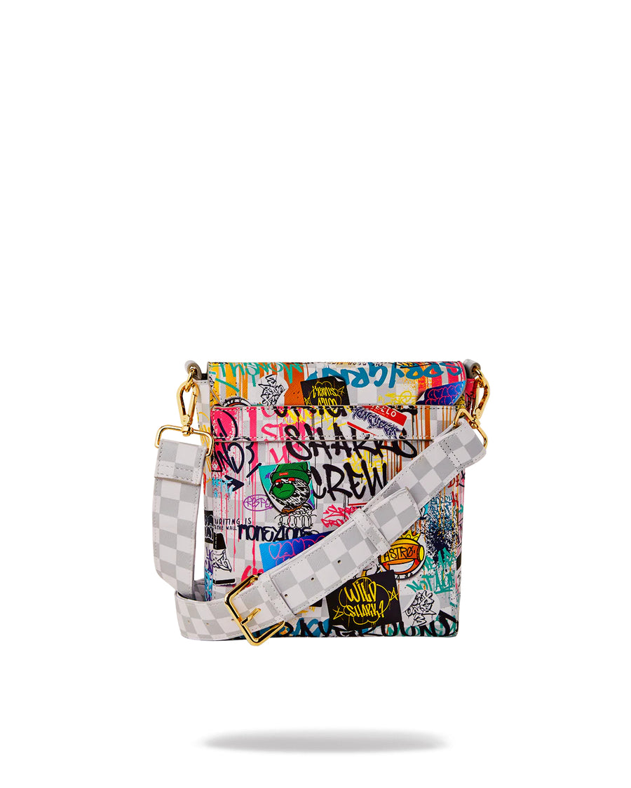 Borsa Sprayground SIP THE RIZZ CREAM MESSENGER SLING 