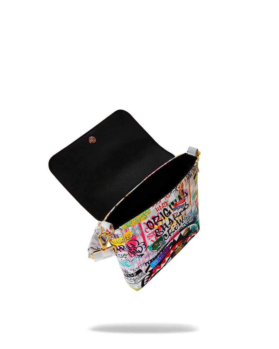 Borsa Sprayground SIP THE RIZZ CREAM MESSENGER SLING 