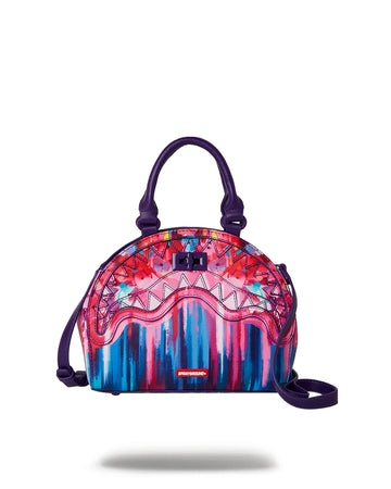 Bolsa pequeña Sprayground BRUSHED NEON FLOWERS SHARK HANDBAG 