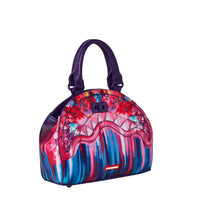 Brushed Neon Flowers Shark Handbag