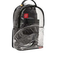 Clear Grey Check Clear Backpack