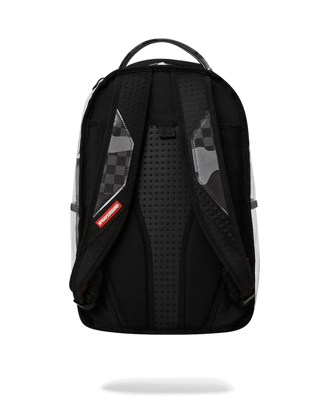 Clear Grey Check Clear Backpack