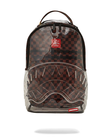 Sac à dos Sprayground CLEAR BROWN CHECK CLEAR BACKPACK CHECK 