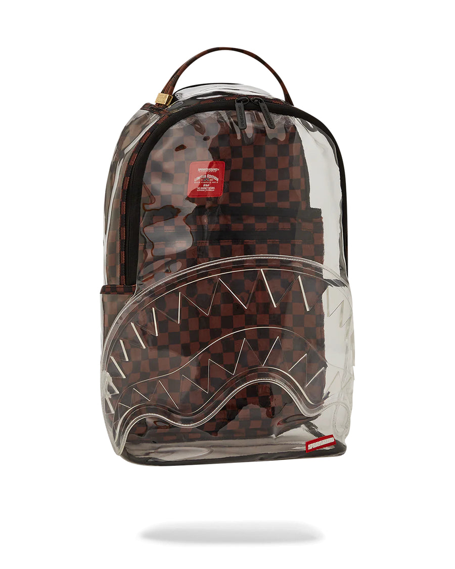 Zaino Sprayground CLEAR BROWN CHECK CLEAR BACKPACK CHECK 