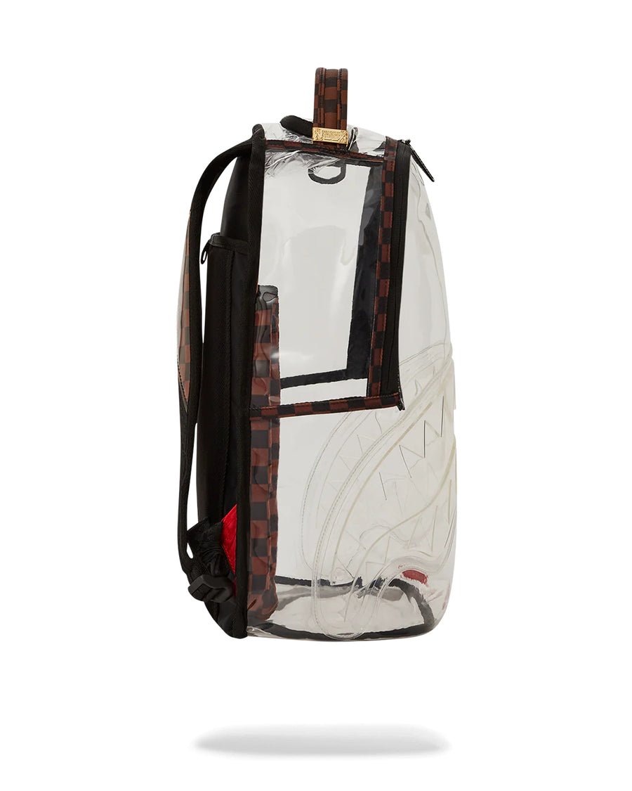 Zaino Sprayground CLEAR BROWN CHECK CLEAR BACKPACK CHECK 