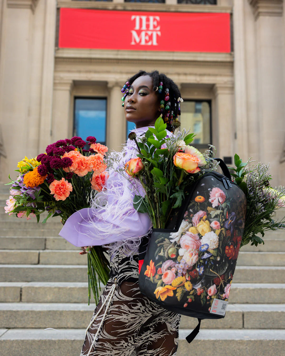 Met Flowers And Fruit Backpack