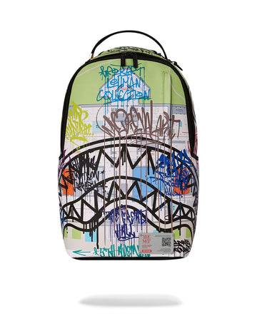 Sac à dos Sprayground MET GRAFFITI MAP SHARK BACKPACK 