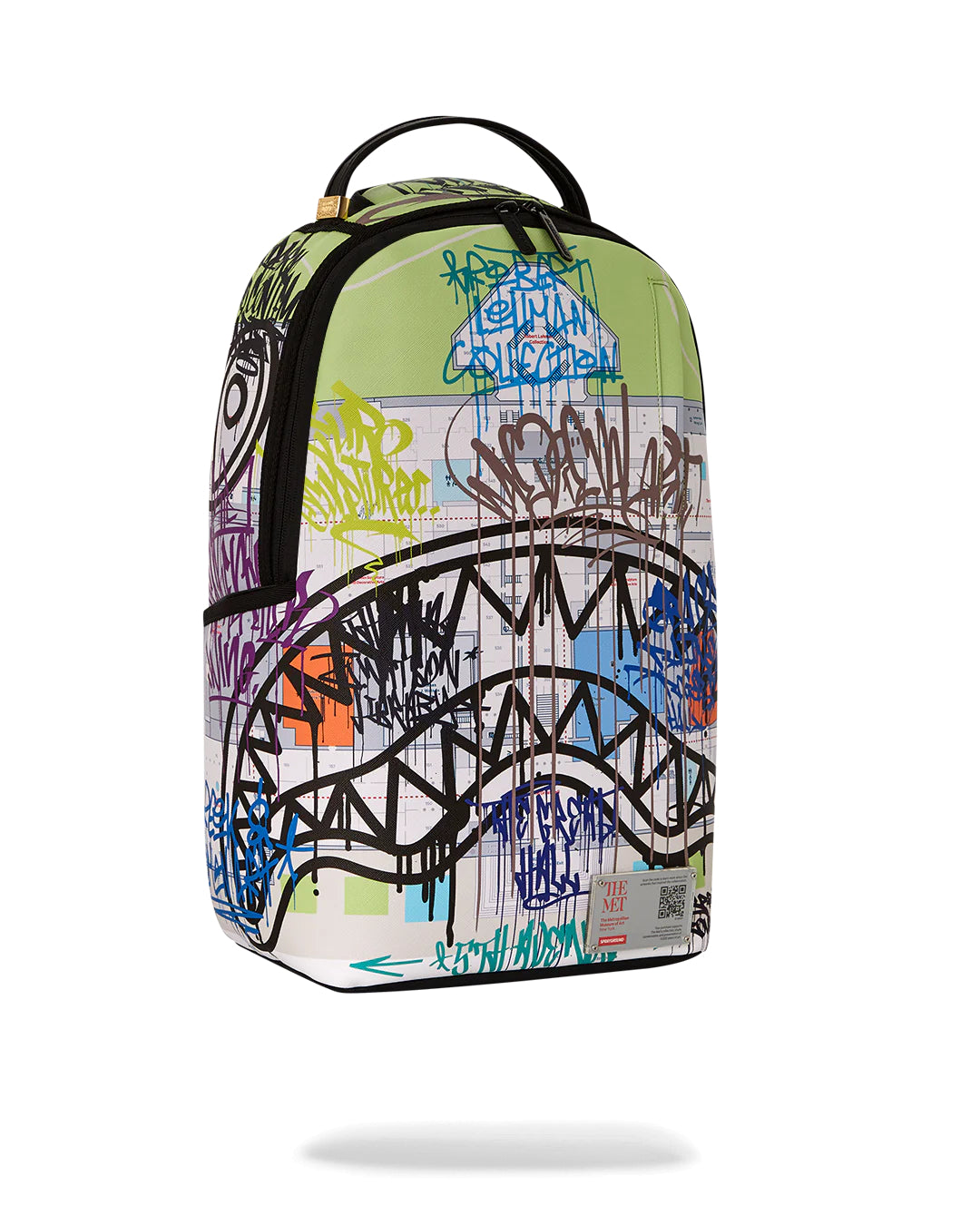 Met Graffiti Map Shark Backpack