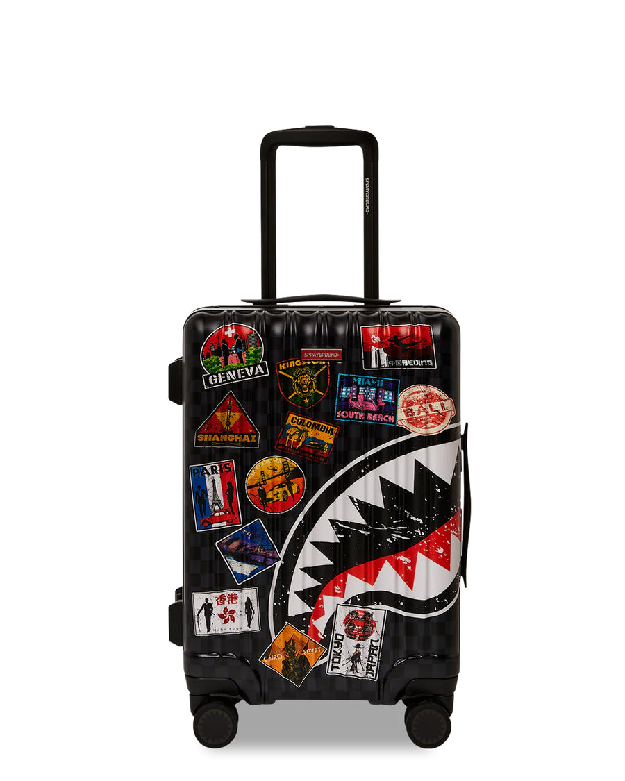 Sprayground  GLOBAL MOGUL LOST TICKET HARDSHELL CARRYON