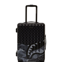 Split Up Camo Tear Carryon Hard Luggage