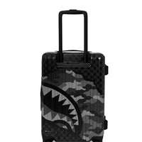 Split Up Camo Tear Carryon Hard Luggage