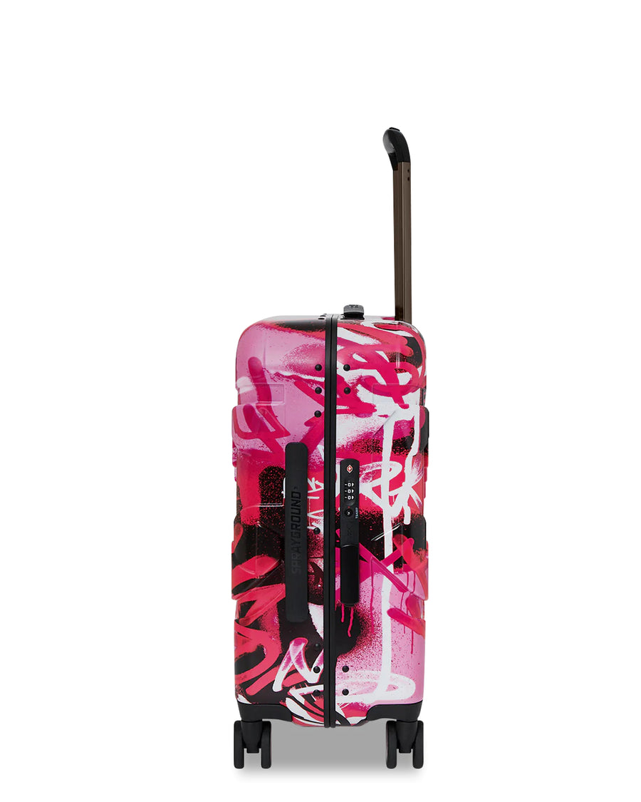 Bagage Sprayground PINK GRAFF CITY CARRYON HARD LUGGAGE 