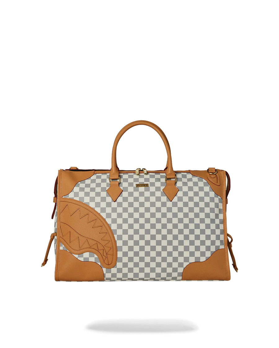 Borsa Sprayground HENNY RACEWAY CREAM PYRAMID DUFFLE 