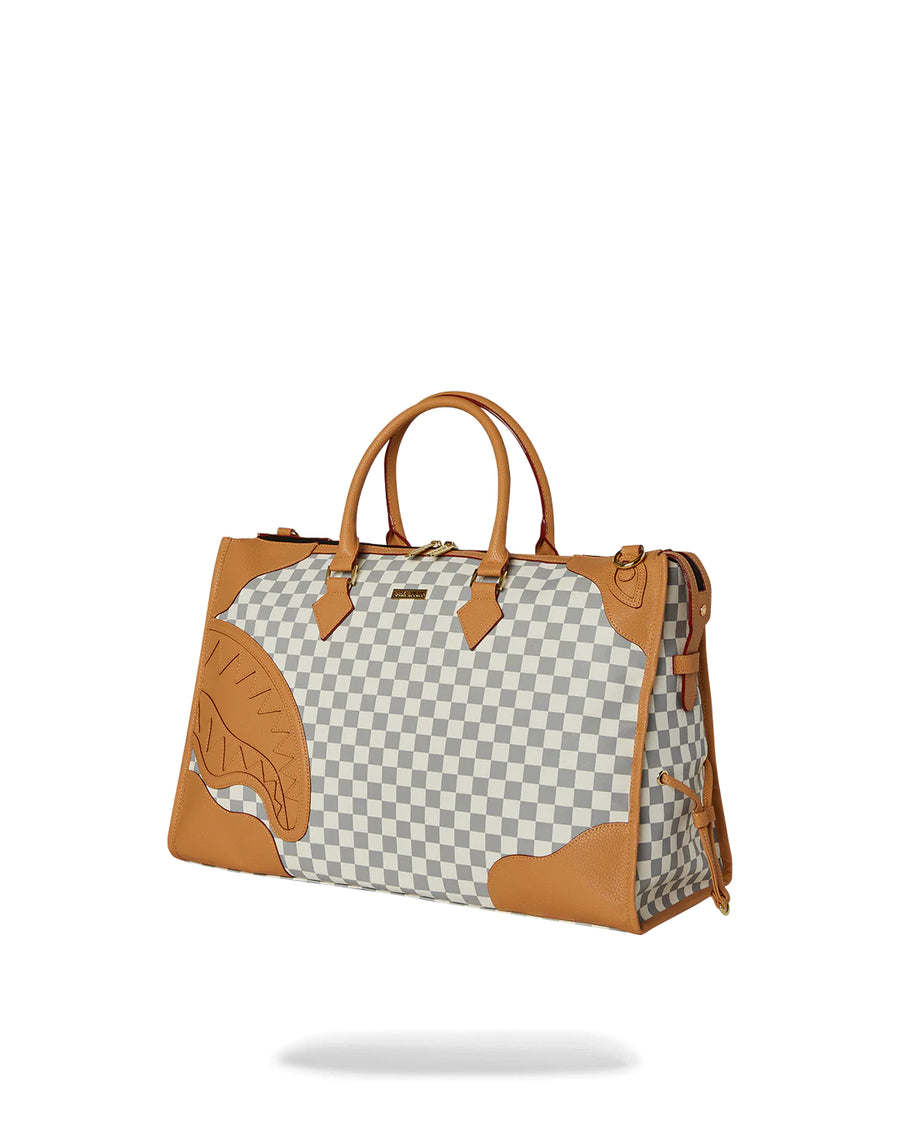 Borsa Sprayground HENNY RACEWAY CREAM PYRAMID DUFFLE 