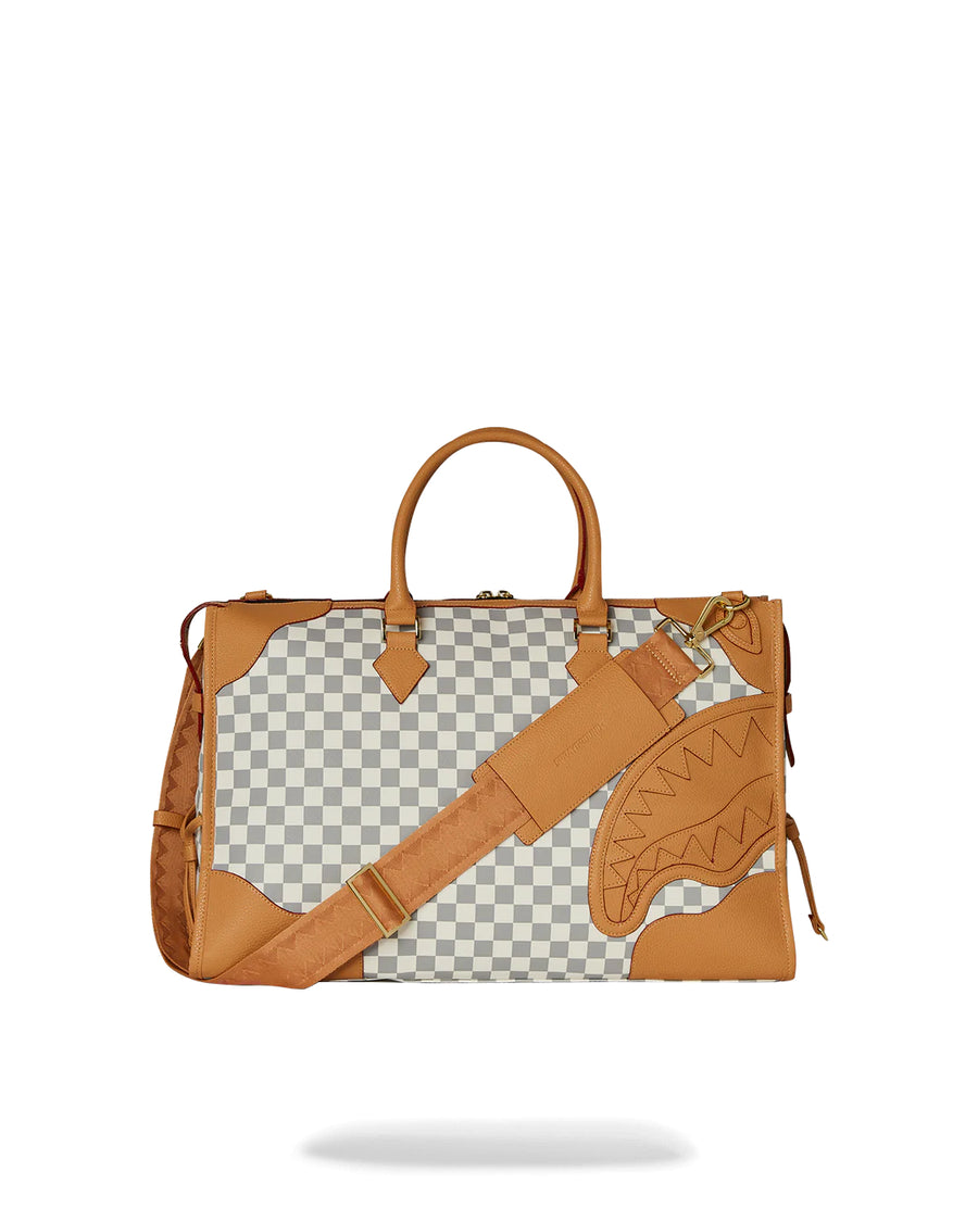 Sac Sprayground HENNY RACEWAY CREAM PYRAMID DUFFLE 