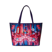 Brushed Neon Flowers Classic Tote