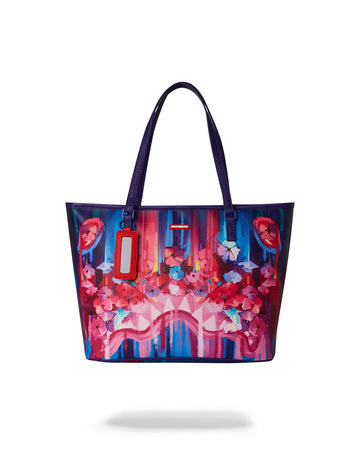 Sprayground  BRUSHED NEON FLOWERS CLASSIC TOTE