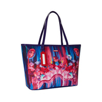 Brushed Neon Flowers Classic Tote