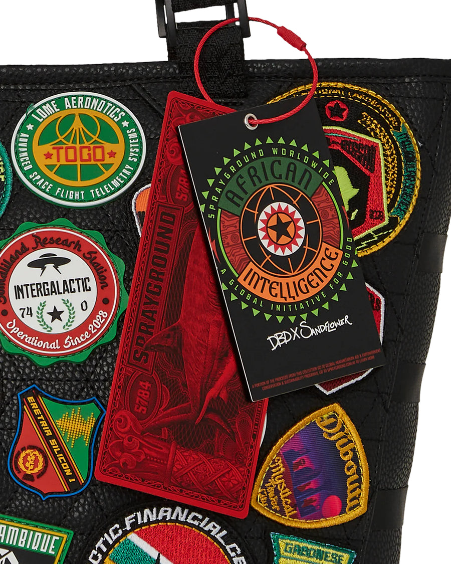 Sprayground  Ai FUTURE AFRICA 54 PATCHES SPECIAL OPS TOTE