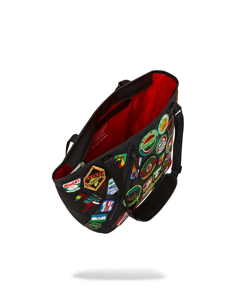 Sac Sprayground Ai FUTURE AFRICA 54 PATCHES SPECIAL OPS TOTE 