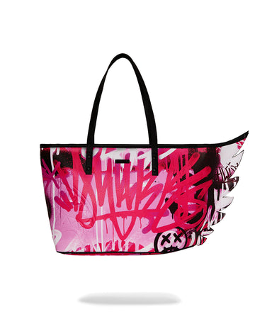 Sprayground  PINK GRAFF CITY WINGED TOTE