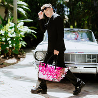 Pink Graff City Winged Tote