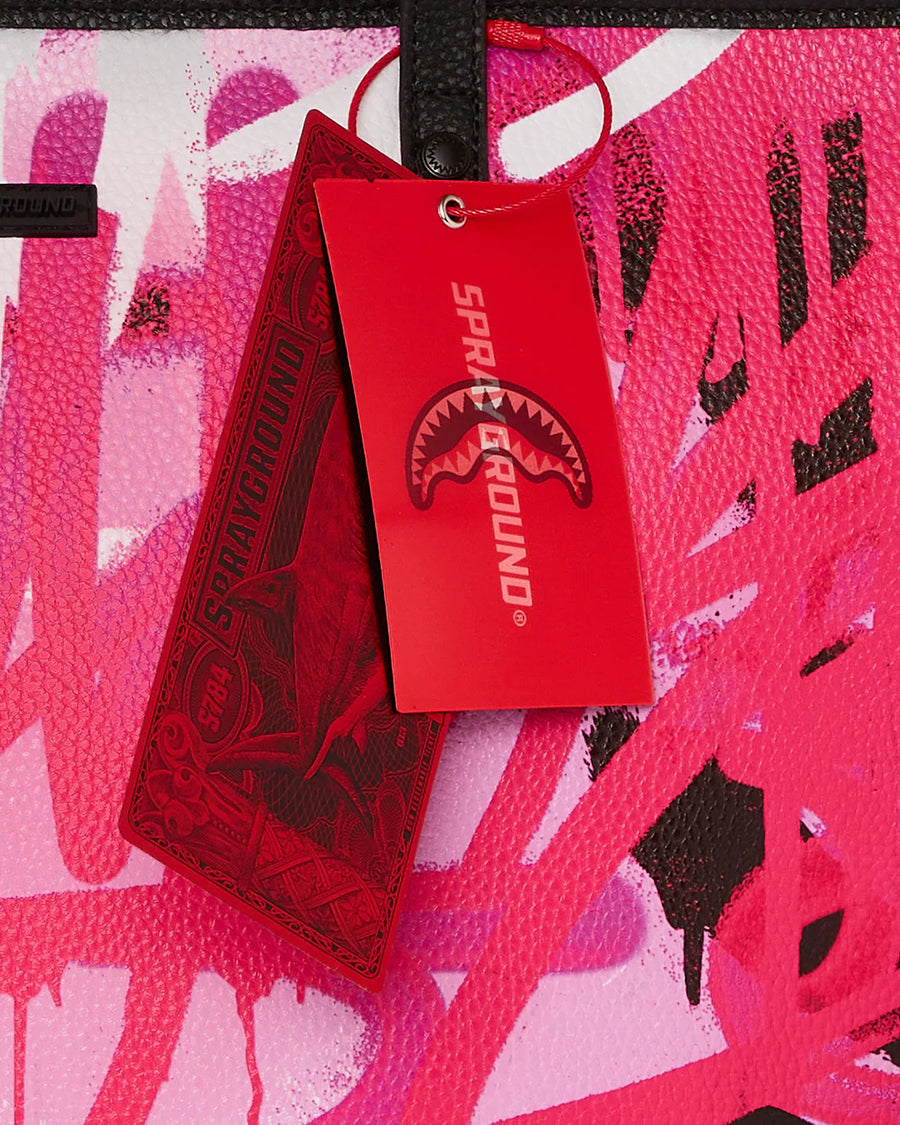 Sprayground  PINK GRAFF CITY WINGED TOTE