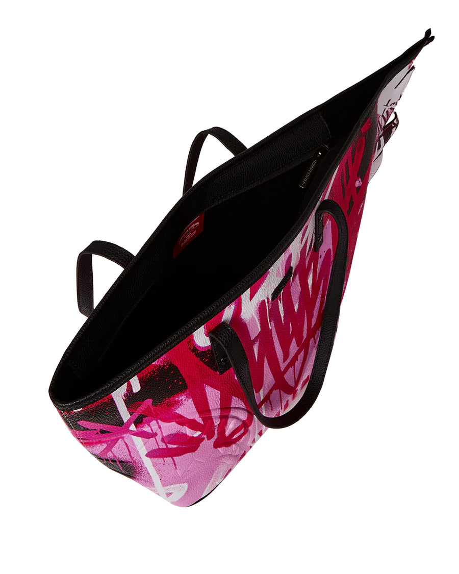 Sprayground  PINK GRAFF CITY WINGED TOTE