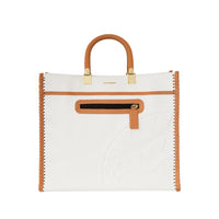 Core Embossed Ivory Tortuga Tote