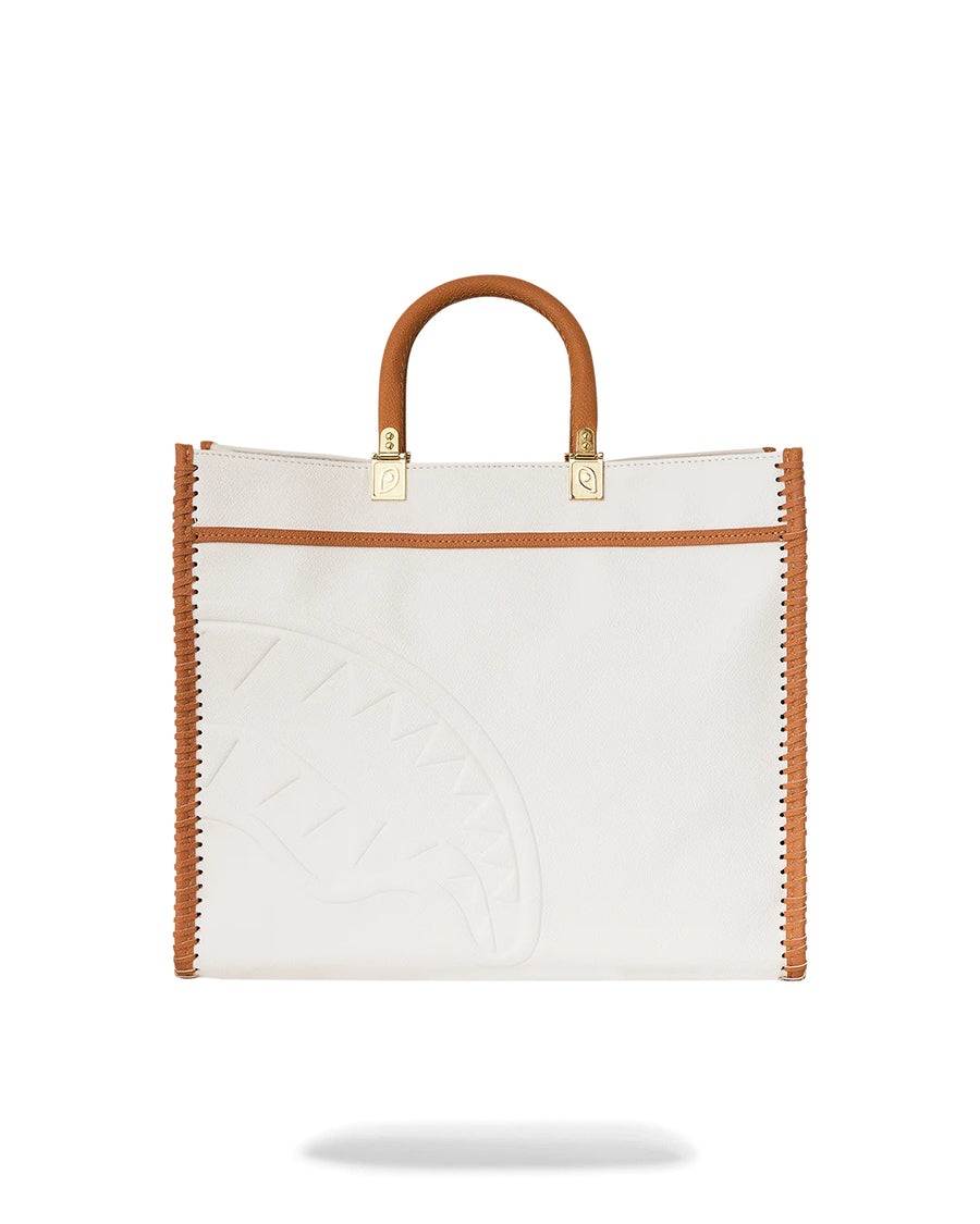 Sprayground  CORE EMBOSSED IVORY TORTUGA TOTE