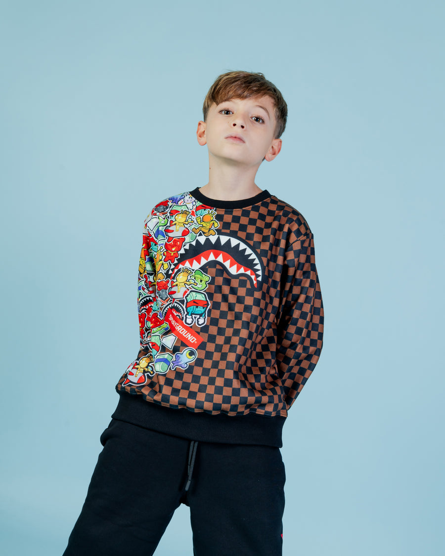 Youth - Sprayground  STICKER BOMB CREWNECK