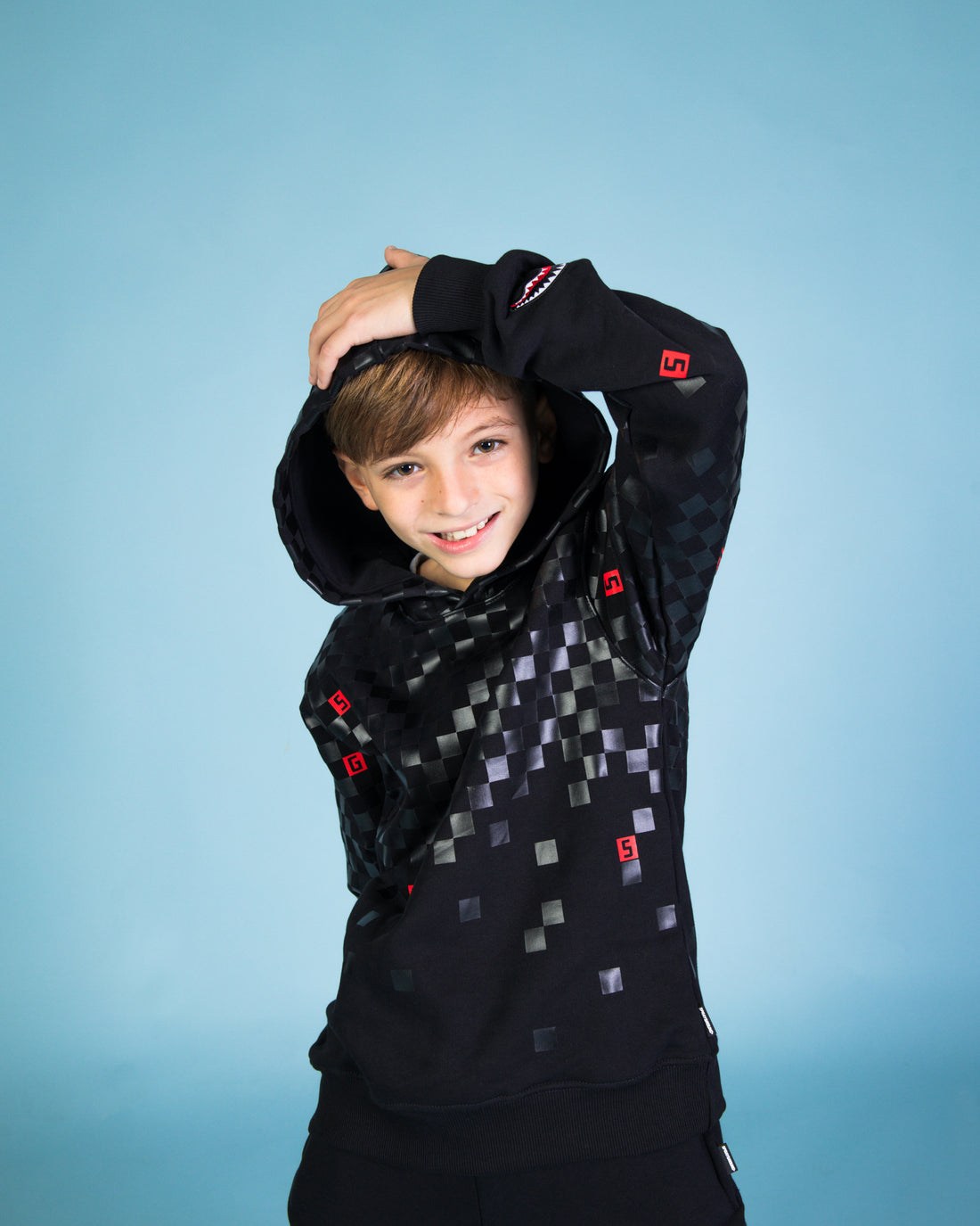 Ragazzo/a - Pixel Checkered Hoodie