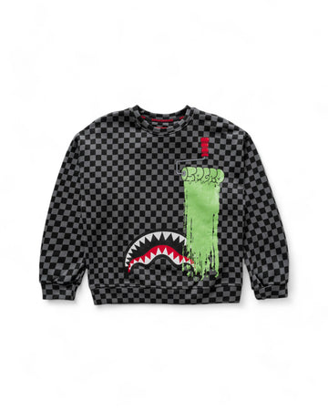 Garçon/Fille - Sweatshirts Sprayground PAINT ROLLER CHECKERED CREWNECK 