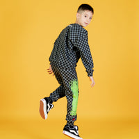 Ragazzo/a - Paint Roller Checkered Crewneck