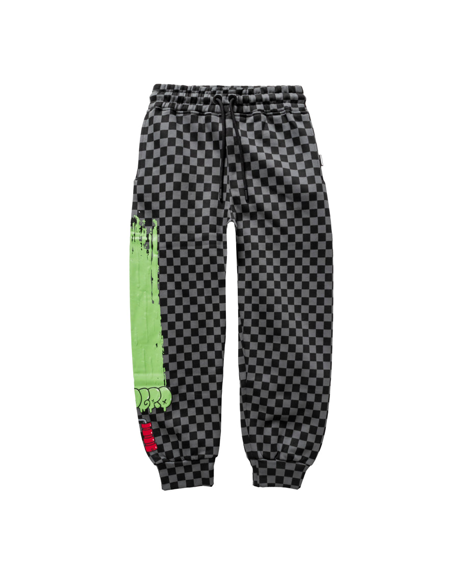 Youth - Sprayground  PAINT ROLLER CHECKERED PANTS