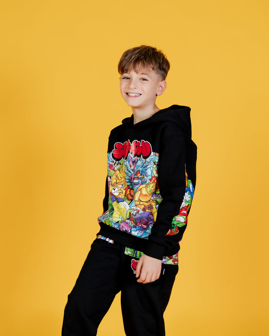 Garçon/Fille - Sweats à capuche Sprayground SMASHED SPRAYGROUNDERS HOODIE 