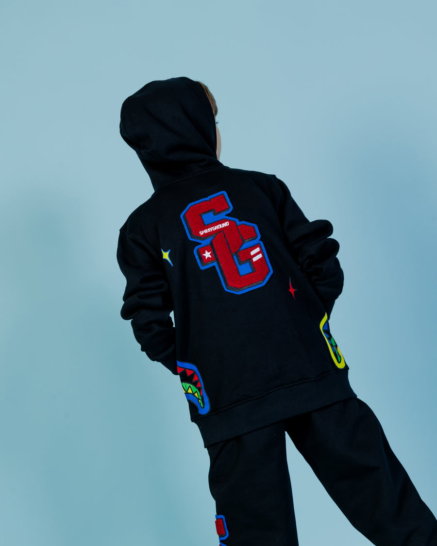 Garçon/Fille - Sweats à capuche Sprayground MONEY BEAR CUT HOODIE 