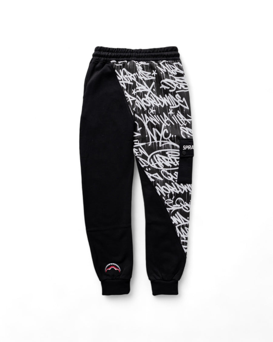 Ragazzo/a - Pantaloni sportivi Sprayground DIAG SPLIT MDNT RACEWAY GRAF PANTS 