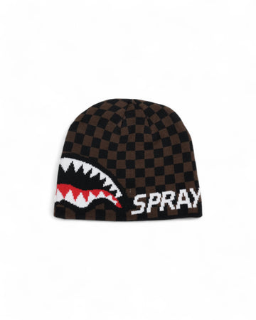 Sprayground  CHECK BROWN BEANIE